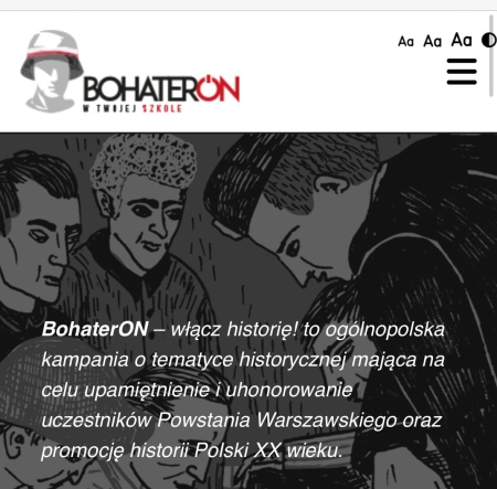 Nasza szkoła przystąpiła do ogólnopolskiej akcji „Bohater0n”.