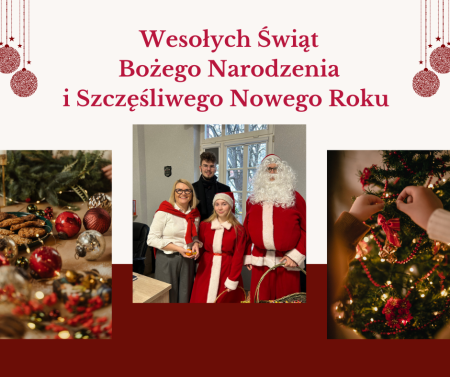 Święta Bożego Narodzenia oraz Nowy Rok - życzenia 