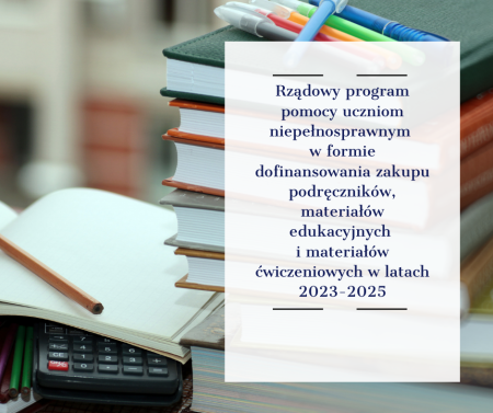 Ważna informacja dla uczniów niepełnosprawnych i ich opiekunów! 