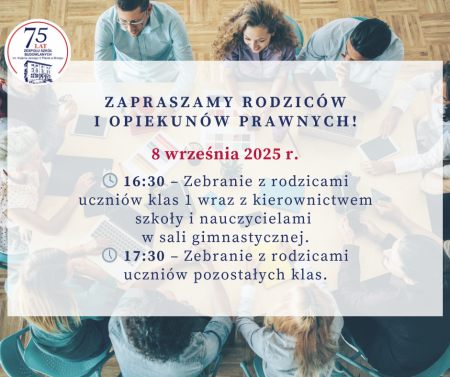 Spotkanie z rodzicami i opiekunami 