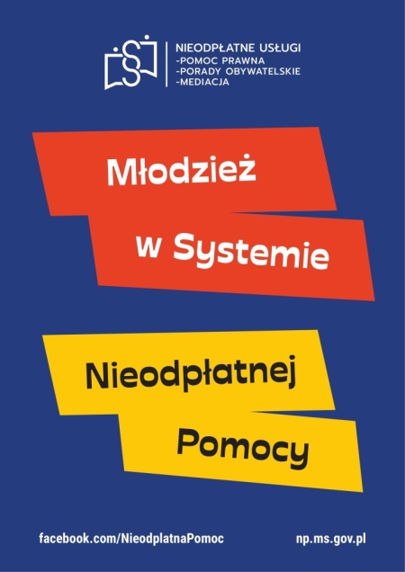 Broszura informacyjna dla młodzieży – dostęp do nieodpłatnej pomocy prawnej...