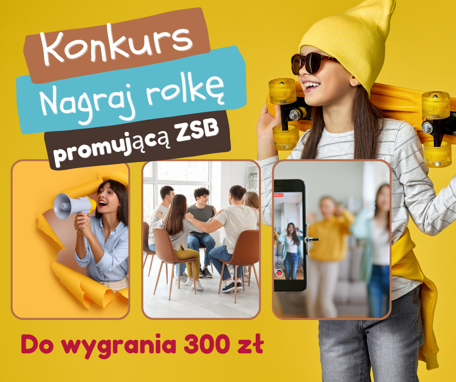 KONKURS! Nagraj najlepszą rolkę promującą ZSB w Brzegu!