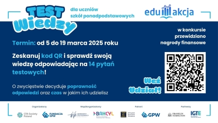  Konkurs: „TEST WIEDZY z EduAkcją”