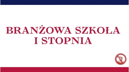 Informacja dla uczniów klas ósmych i rodziców dotycząca Branżowej Szkoły I Stopnia