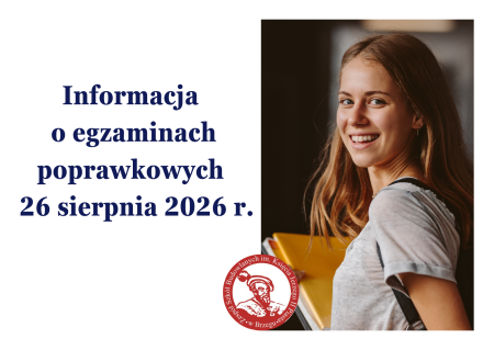Informacja o egzaminach poprawkowych – 26 sierpnia 2026 r.
