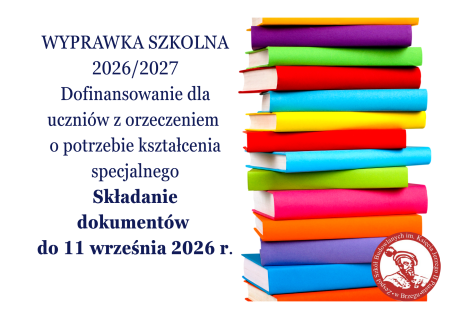Wyprawka szkolna 2026/2027 – informacja dla rodziców