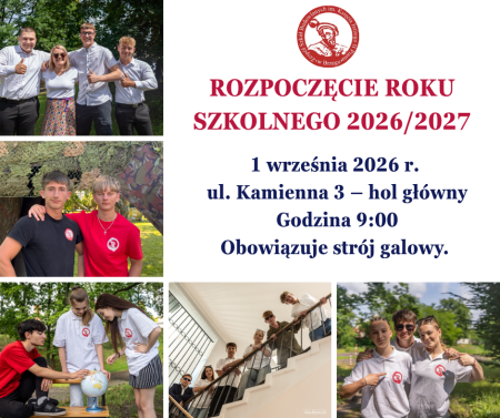 Rozpoczęcie roku szkolnego 2026/2027
