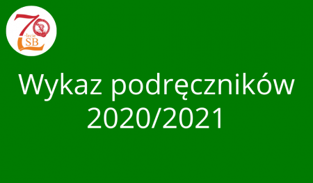 Podręczniki obowiązujące w roku szkolnym 2020/2021 