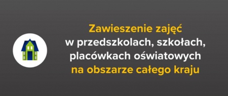 Zawieszenie zajęć dydaktyczno-wychowawczych w przedszkolach, szkołach i placówka...